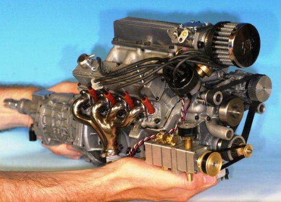 mini v8 rc engine