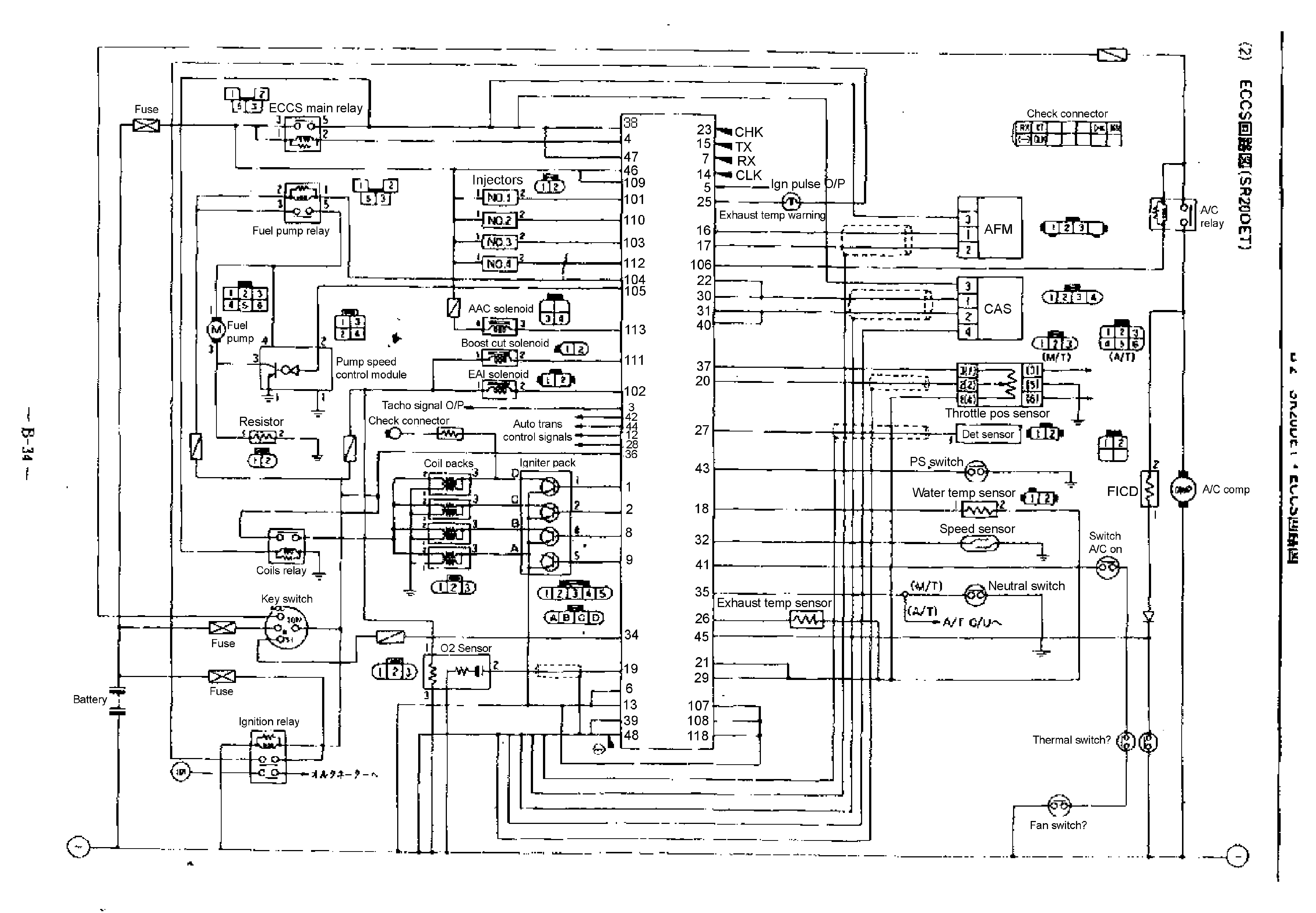 Nissan b14 engine wiring diagram #3